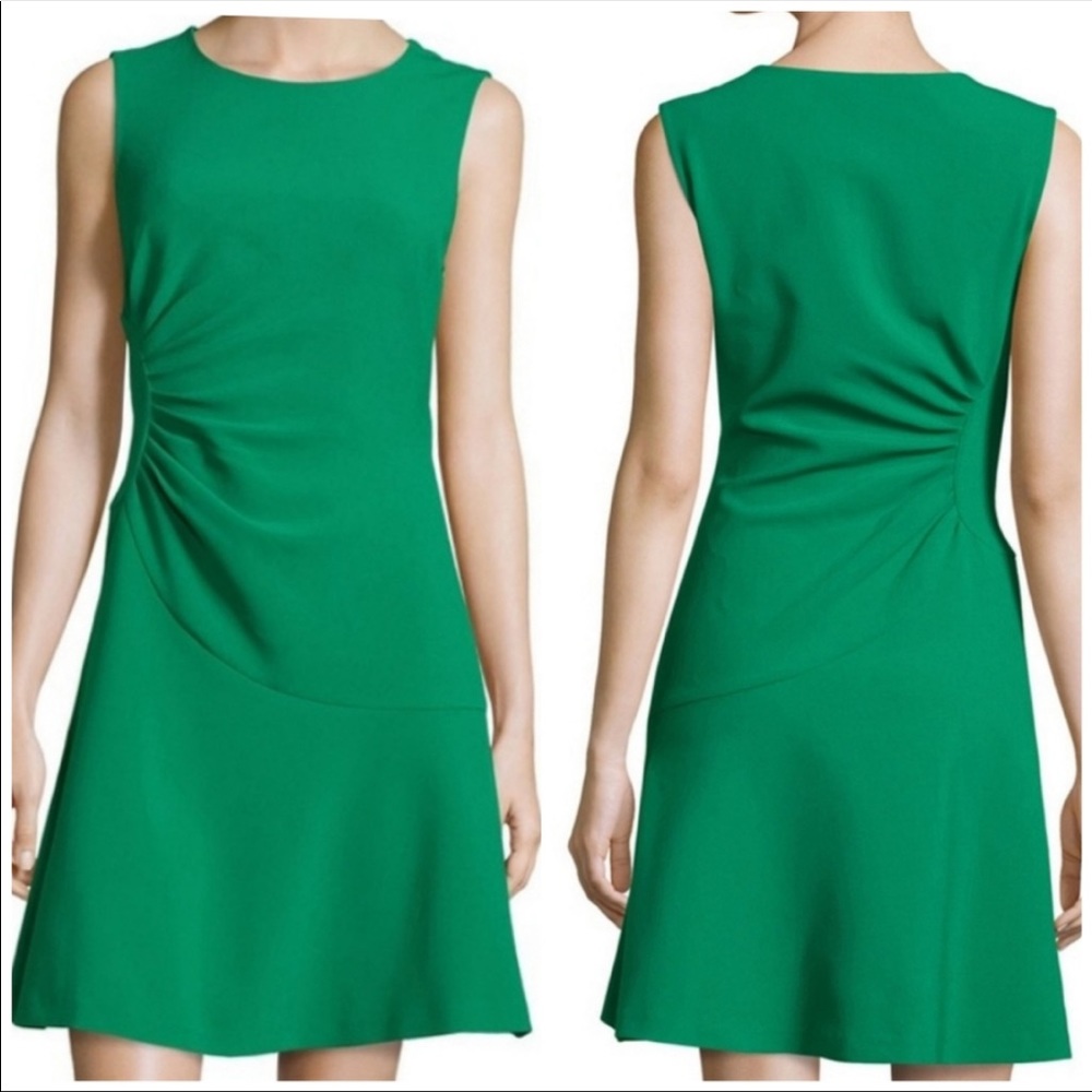 Diane Von Furstenberg Dayna Ruched Emese Fit Flare Dress Crepe A Line Sheath